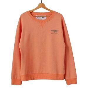 Strangers Only Peach Sup Club Crewneck, Size L, New with Tag MSRP $80